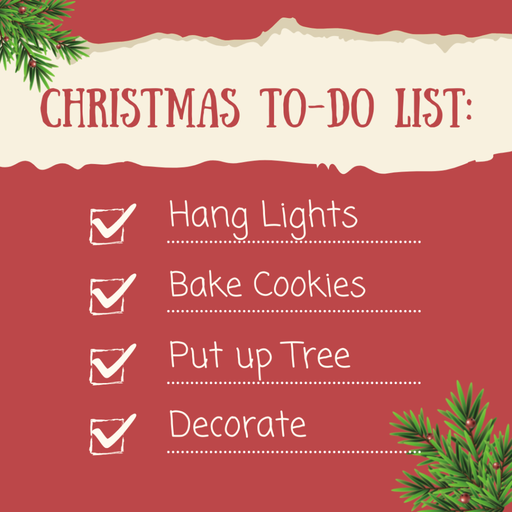 Christmas to-do list