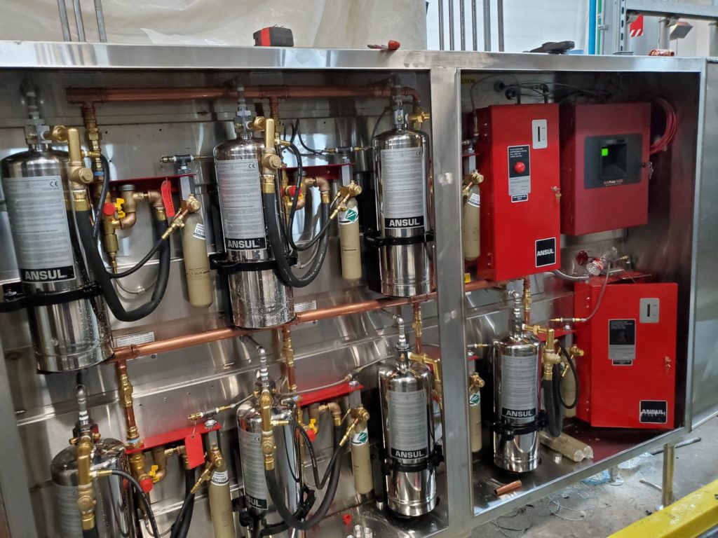 fire suppression system and controls