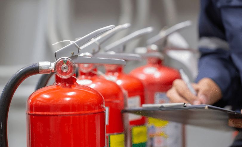 Fire extinguisher usage instructions